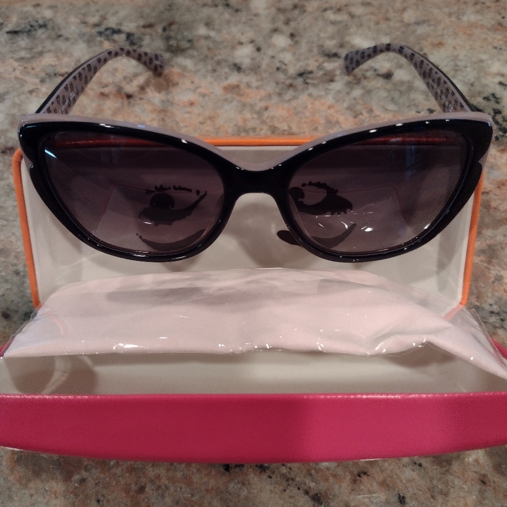 Kate spade Augusta black and pink sunglasses